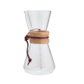 Pour Over Kaffeemaschine mit Bambushülle 600ml