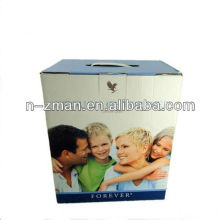 Cardboard Paper Box,Paper Corrugated Box,Corrugated Box with plastic handle