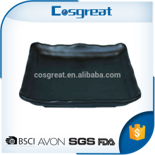 BPA free big melamine black steak platter