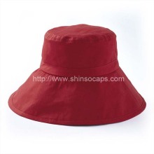 Red Cotton Polo Lady Bucket Hat (BH018SSJ)