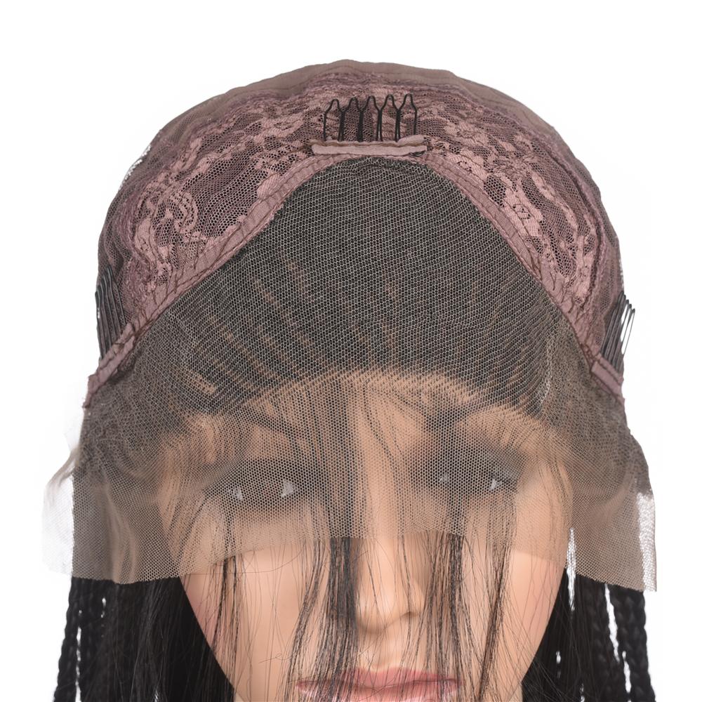 MYZYR Private Label Synthetic Wig,braided Box Braids Synthetic Lace Front Wig Synthetic Lace Front Wigsynthetic Wig Vendor Long