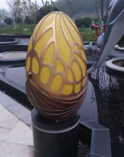 simulation fiberglass light sculpture-egg light sculpture
