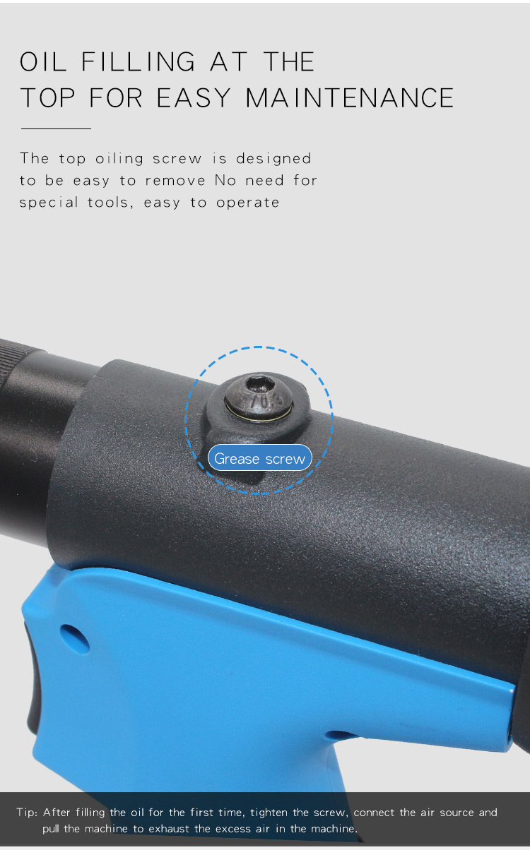 Shanghai manufacturers supply efficient and lightweight 2.43.24.0mm pneumatic bending angle nail pulling gun in stock
