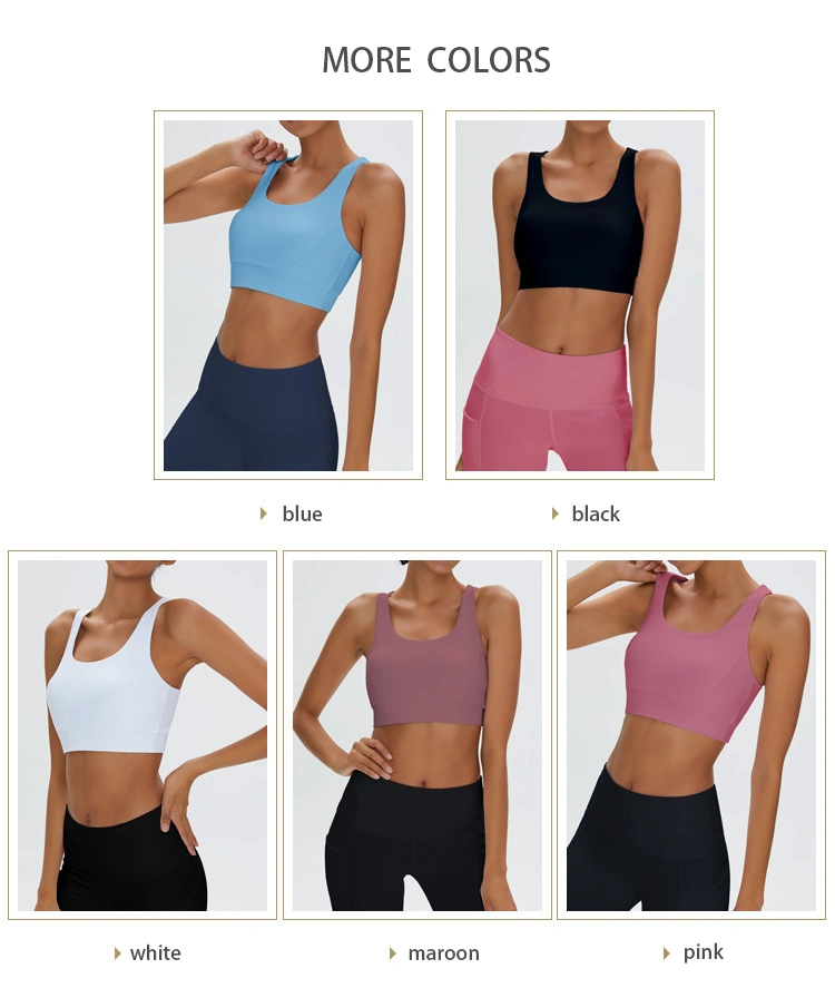 New Arrival High Quality Breathable Quick-Dry Gym Sports Shockproof Sports Yoga Bra