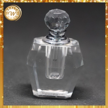 New style hot-sale crystal perfume bottle with crystal cap