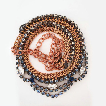 Charm Necklace 1208-H CZ Diamond Necklace