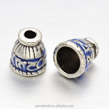 Pandahall Apetalous Blue Antique Silver Plated Alloy Enamel Bead Cones: Unique and Stylish Beading Accessories