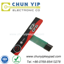 Custom embossed control panel membrane switch for industry application