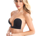 Reggiseno senza spalline sexy push-up a forma di U.