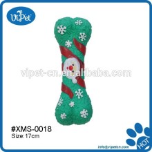 Bone shape Christmas pet vinyl toy