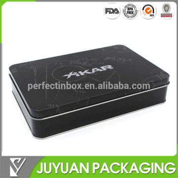 Rectangular black tin box, wholesale custom tin box packaging