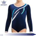 Leotards de desempenho detalhados de brilhantes de strass OEM