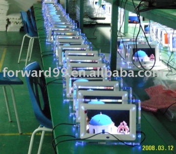 digital photo frame with light
