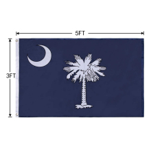 Fast Delivery: High-Quality 3x5 ft South Carolina Flags - Embroidered, Heavy Duty, and Outdoor Rated