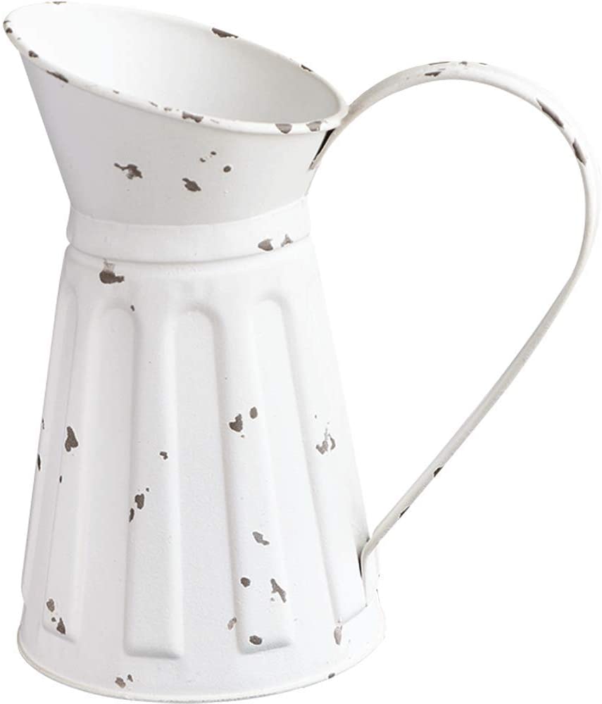 ホワイトメタル花瓶ヴィンテージミルクジャグミニピッチャー