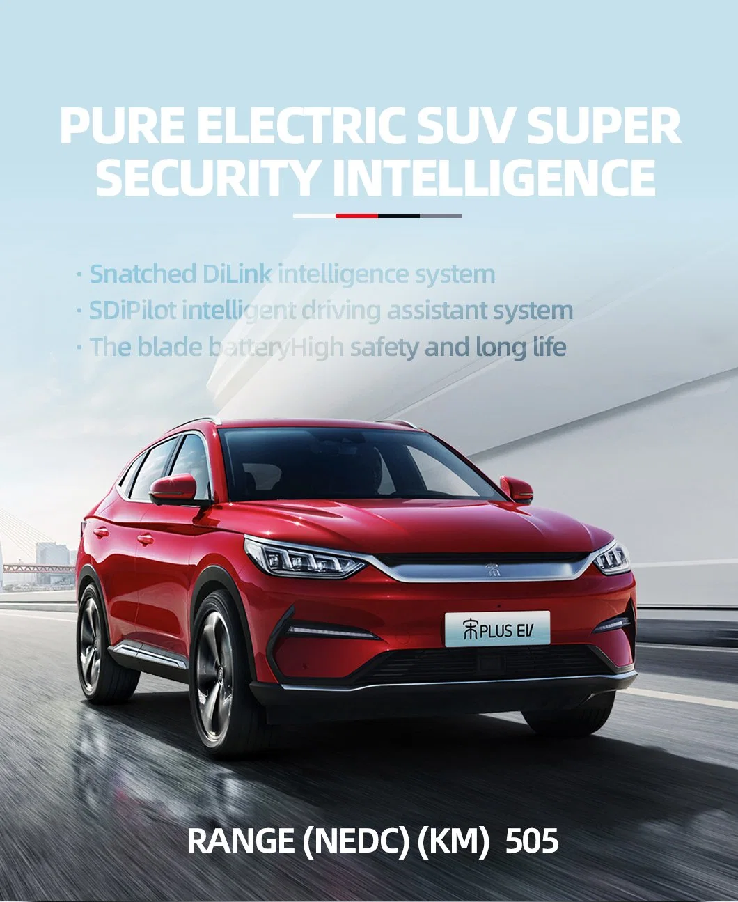 Byd Song Plus 5 Doors Used Car on Sale for Adult Use New Energy Vehicle Left Hand Drive Electric Vehicle Cheap New Car Electric Car EV Car