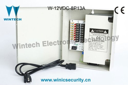 12V DC 8ch 13A security power supply