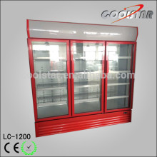 Deluxe upright three doors refrigerating showcase