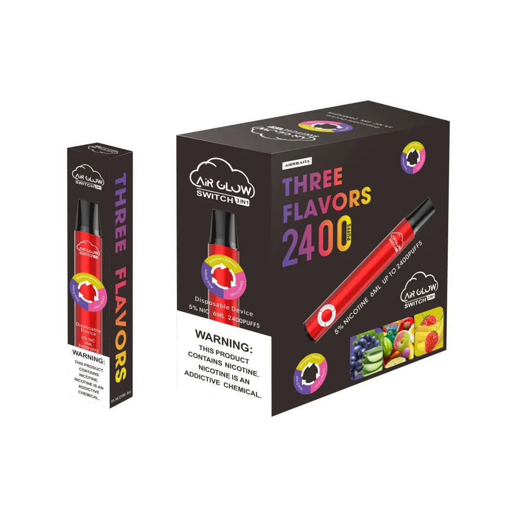 Factory Inside Price Trend Style Air Glow Switch 3 in 1 Disposable Vapor E Cig