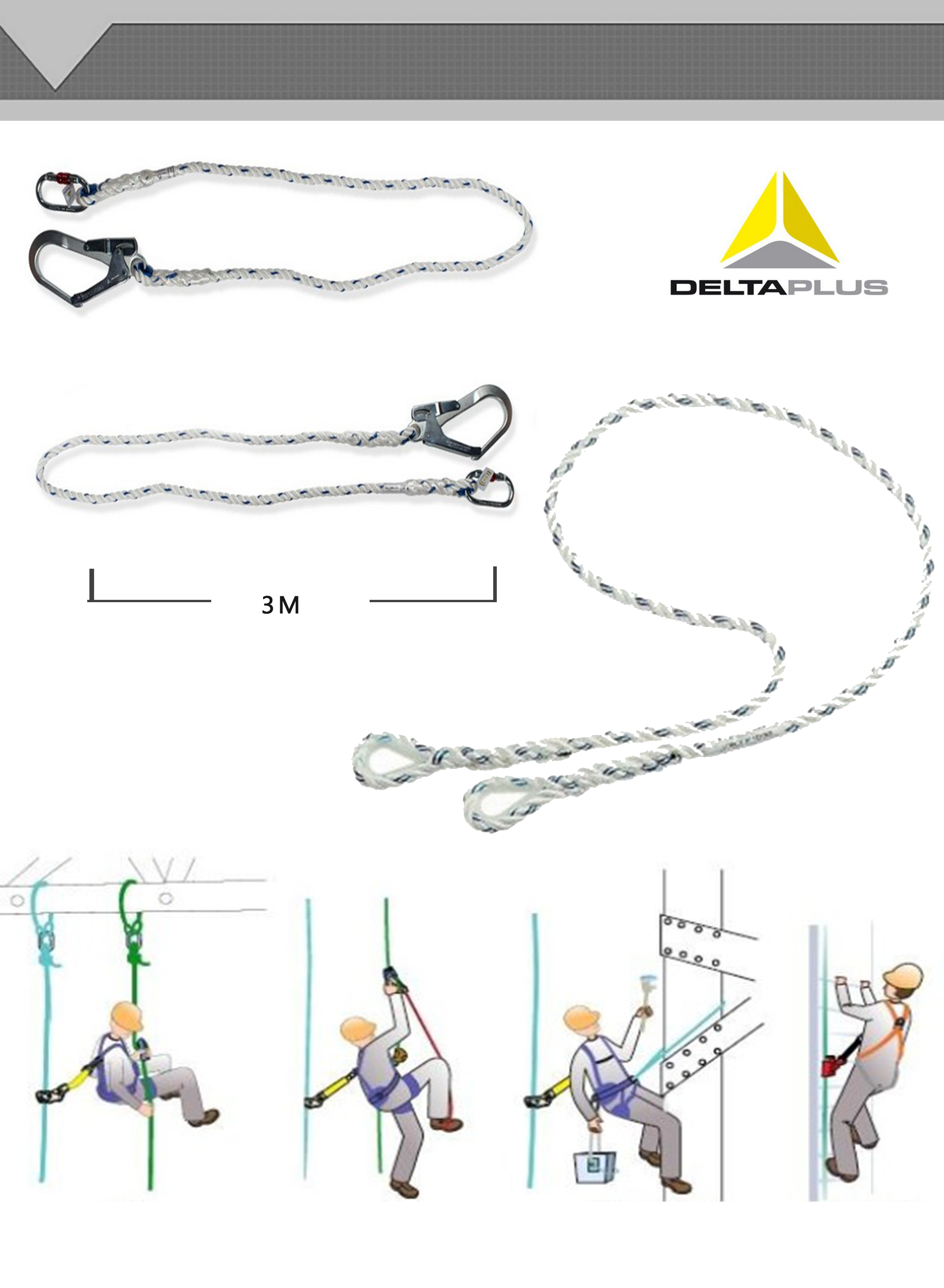 Factory sale various widely used positioning Lanyard Safety Restraint Rope