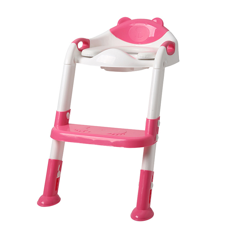 Sturdy Potty Training Seat,Toddlers Seat Toilet Chair, Safety Non-Slip Kids Plastic Toilet Training Seat with Step Stool Ladder