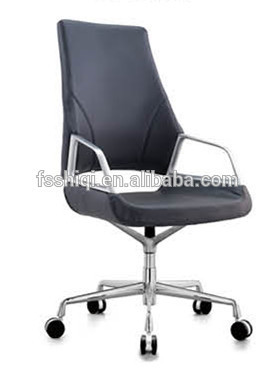 high density foam black leather office chair
