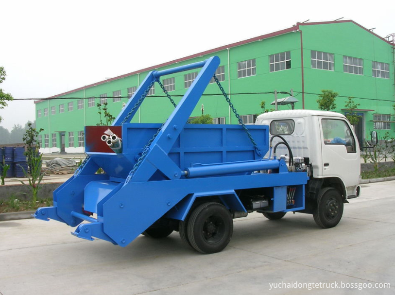 3Ton swing arm rubbish truck