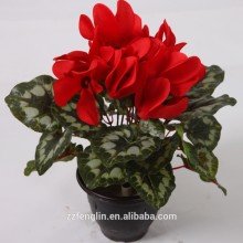 cheap artificial silk cyclamen flower Bush wholesale for home decor