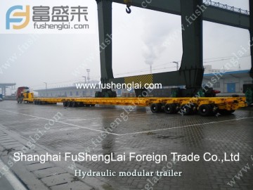 Hydraulic modular trailer