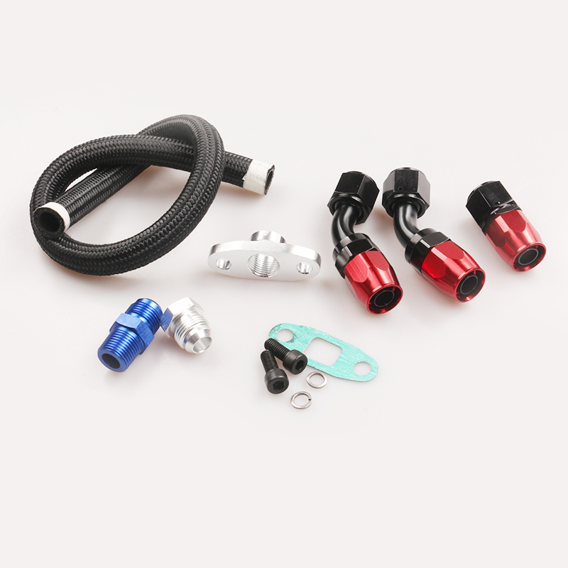 Voor T3 / T4 Turbo Parts Oil Feed Line GT32 GT40 GT42 GT4294R GT4202R Oil Return Drain Turbo Kits