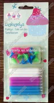 colourful happy birthday candle