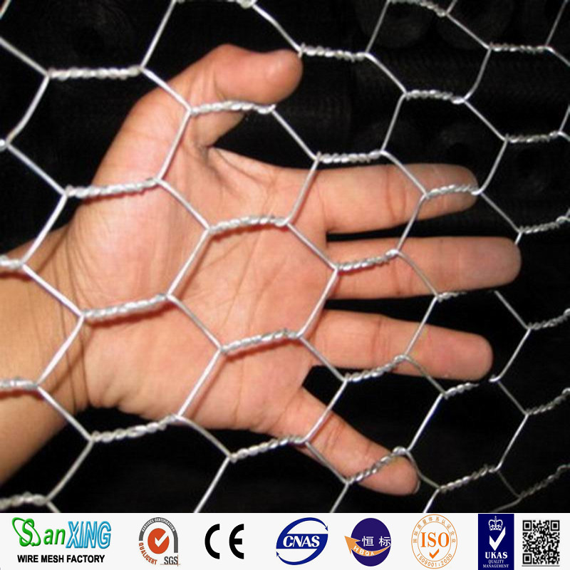 Electro Hot Tiping Fire Mesh / Hexagonal Wire Mesh 13mm / Hexagonal Mairs 40 mm (25 ans)