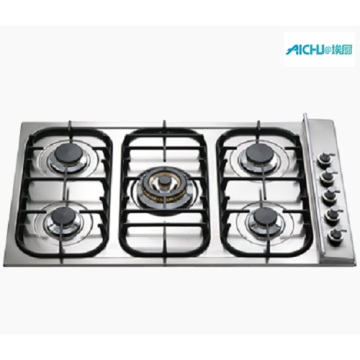 Cooktop a gas in cucina italiana