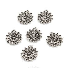 Vintage Silver Tibetan Pendants: Discover Pandahall's Collection of Flower Design Alloy Pendants