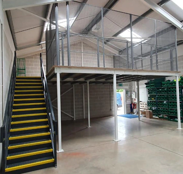 Warehouse Storage Steel Structural Mezzanine Floor Steel Platform