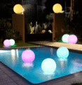 Floating LED Pool Glow Light Ball กลางแจ้ง