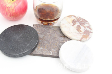 Bulk coasters natural marble stone tea coasters