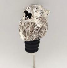 animal Zinc alloy metal wine pourer and stopper
