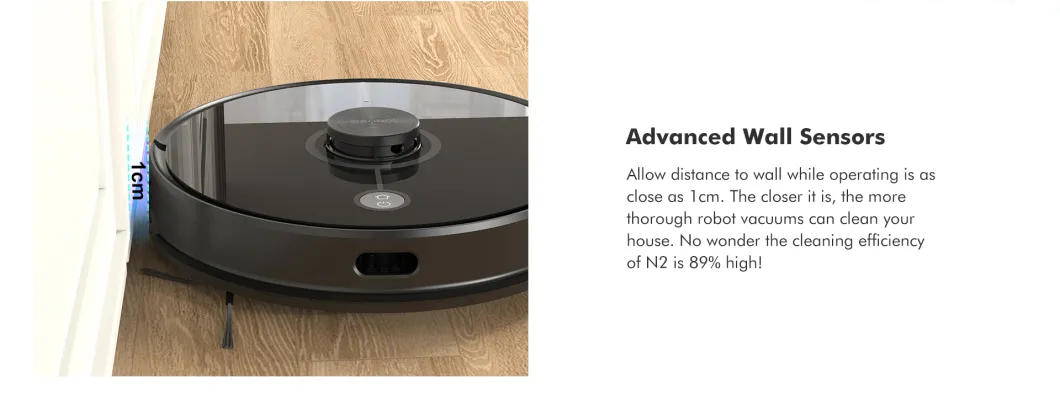 Smart Powerful Suction Lds Robot Vacuum Cleaner Laser 2700PA with Self Empty Dust Bin on Smart Screen