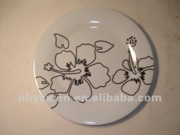 round cheap melamine salad plate