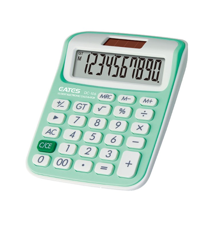Korean School Supplier Promotion Gift 10 Digits Pocket Calculator Solar Power Cute Small Size Colorful Mini Calculator