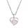 Rose Quartz Love Heart Birthstone Pendant Colliers de pierre précieuse pour les femmes