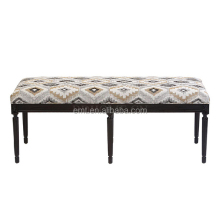 French Baroque Memory Foam Bed Foot Bench
