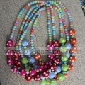 20MM Round Chunky Polka Dot Bead Necklace For Baby Girls