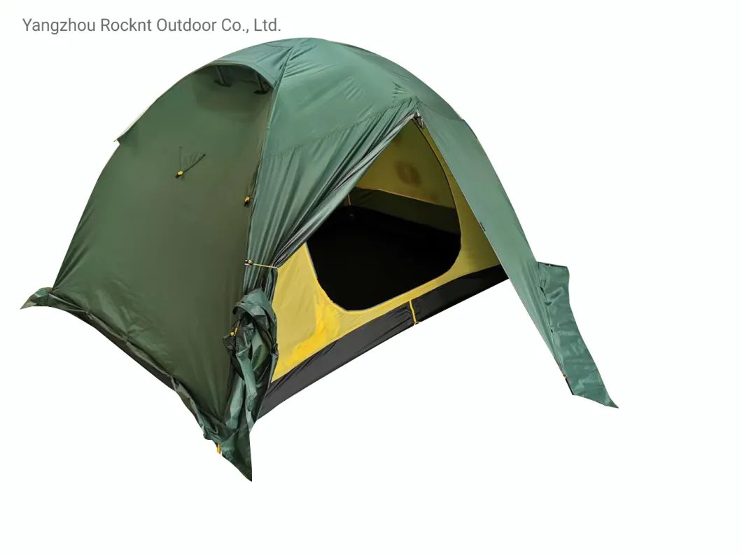 2 Persons Polyester Rainproof Double Layer Outdoor Camping Tent