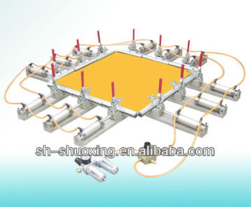 Screen printing Pneumatic Mesh Stretcher, pre-stretcher machine