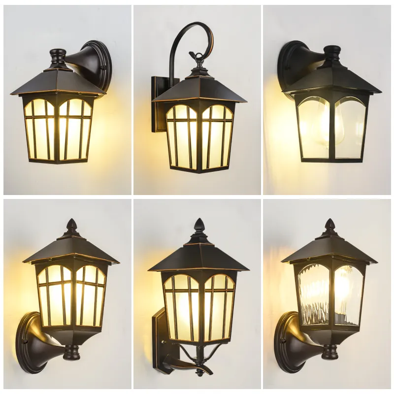 Elegant Outdoor Waterproof LED Wall Lamp for Corridors