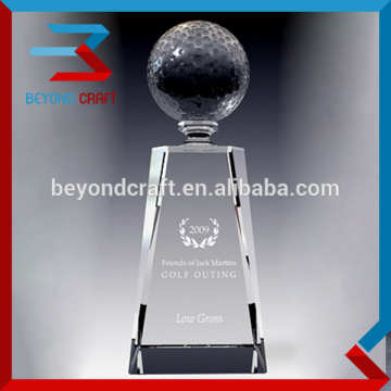 Optical Personalized Crystal Golf Theme Trophy Awards