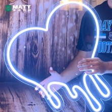 Custom Color Melting Heart Neon Sign