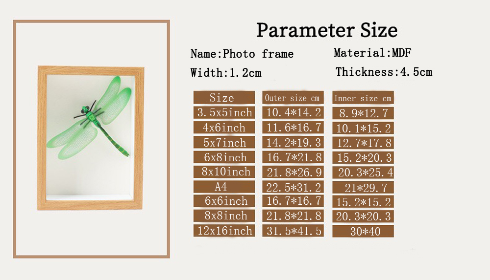 Door to door Wall Art 3D Shadow Box frame Specimen Box Frame 8x10 inch